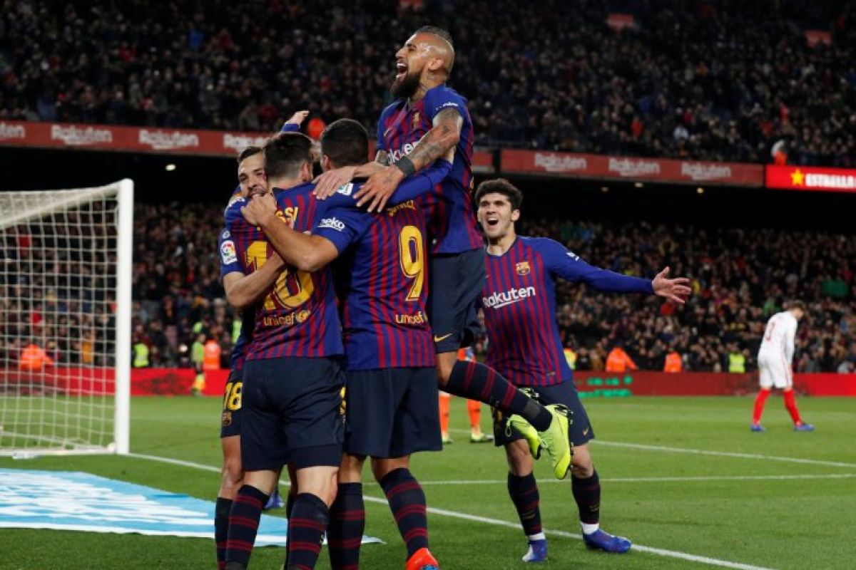 Barcelona melaju ke semifinal Copa del Rey setelah hancurkan Sevilla 6-1