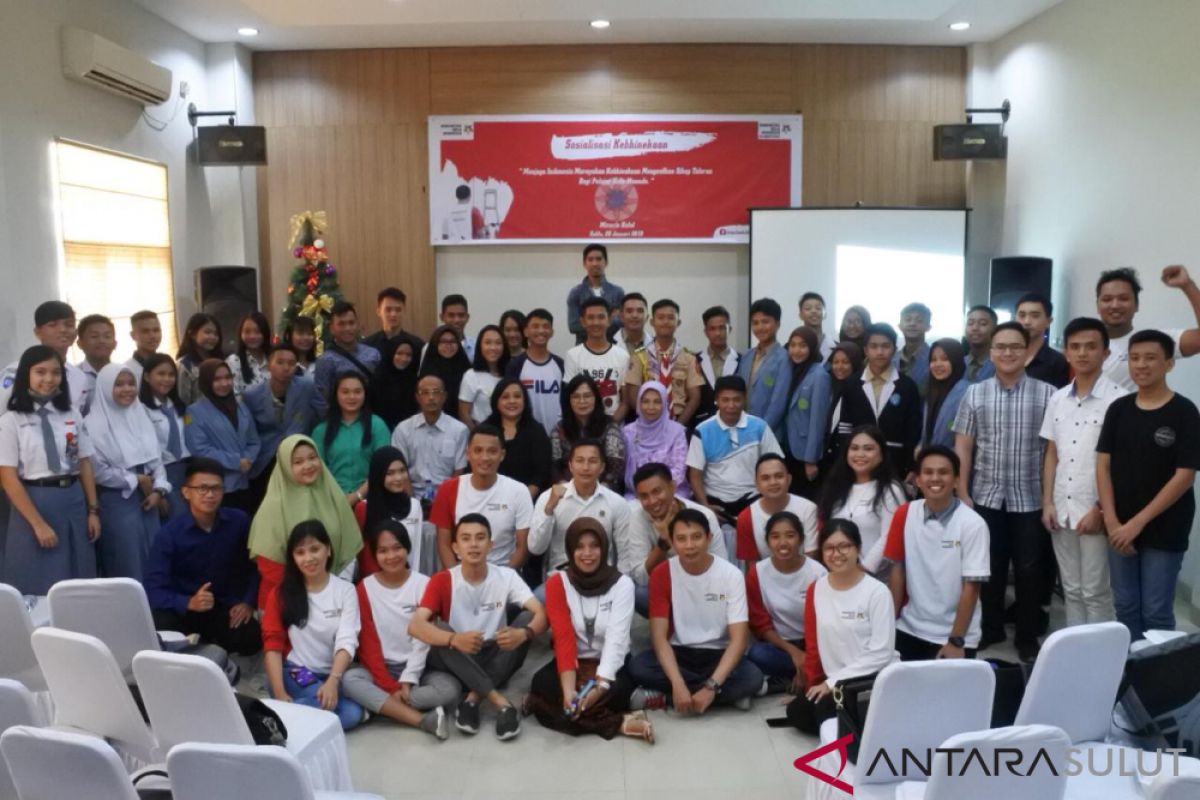 Komunitas bela Indonesia jaga toleransi pelajar Manado