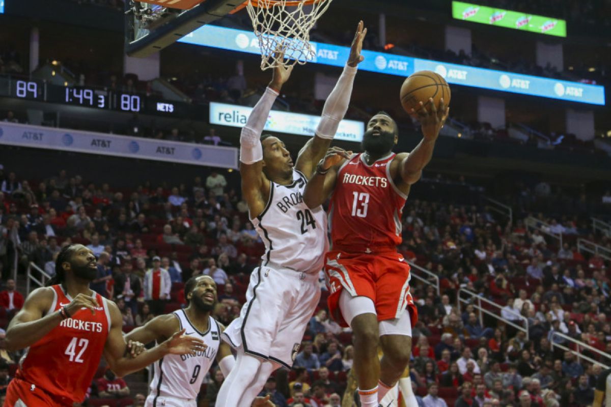 Nets taklukkan Rockets dengan skor 145-142