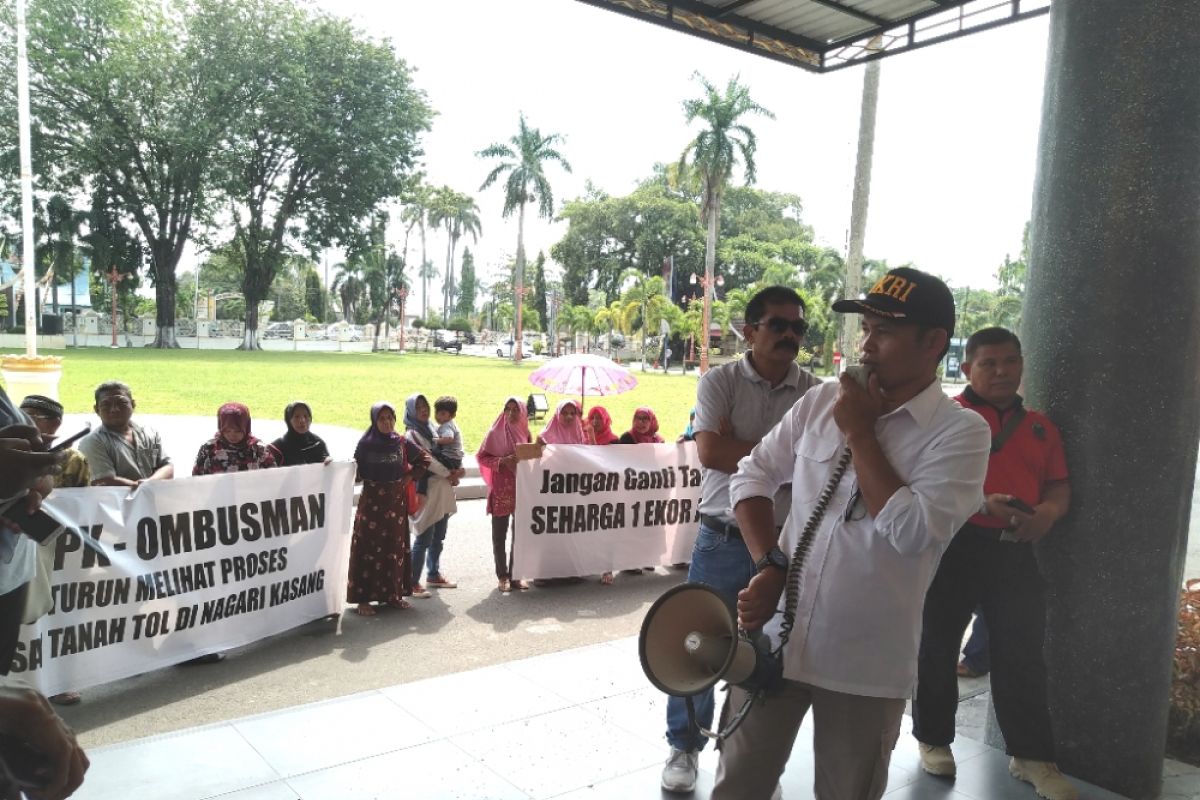 Pendemo Tol Trans Sumatera minta Gubernur dukung masyarakat pertahankan hak