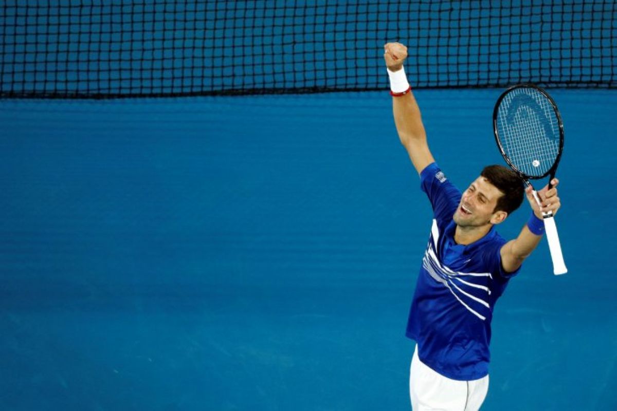 Djokovic ke final Australia Terbuka setelah tundukkan Pouille