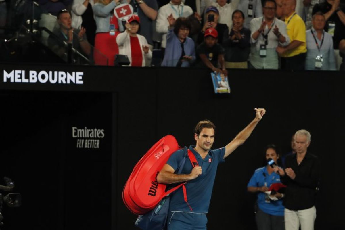 Federer dalam tekanan mengerikan hadapi Tsitsipas pada Australia Terbuka