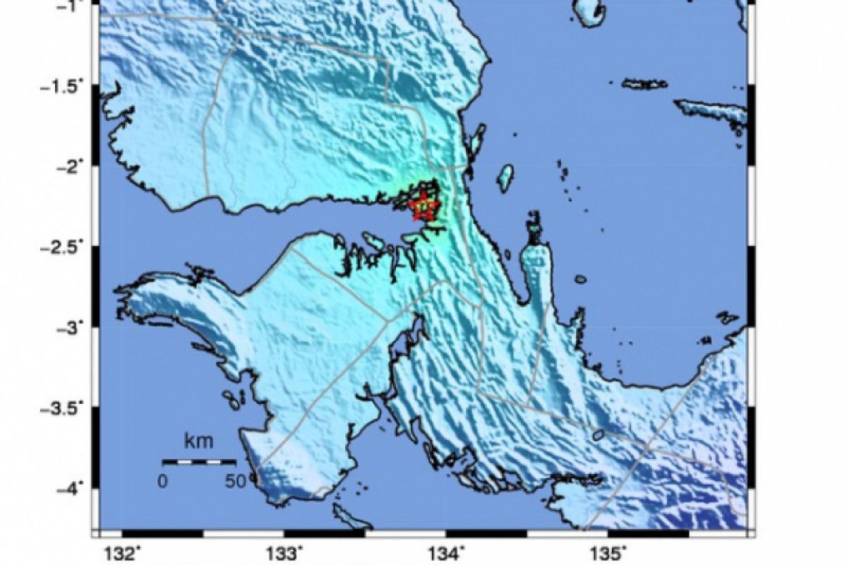 Gempa 3,2 SR guncang Teluk Bintuni