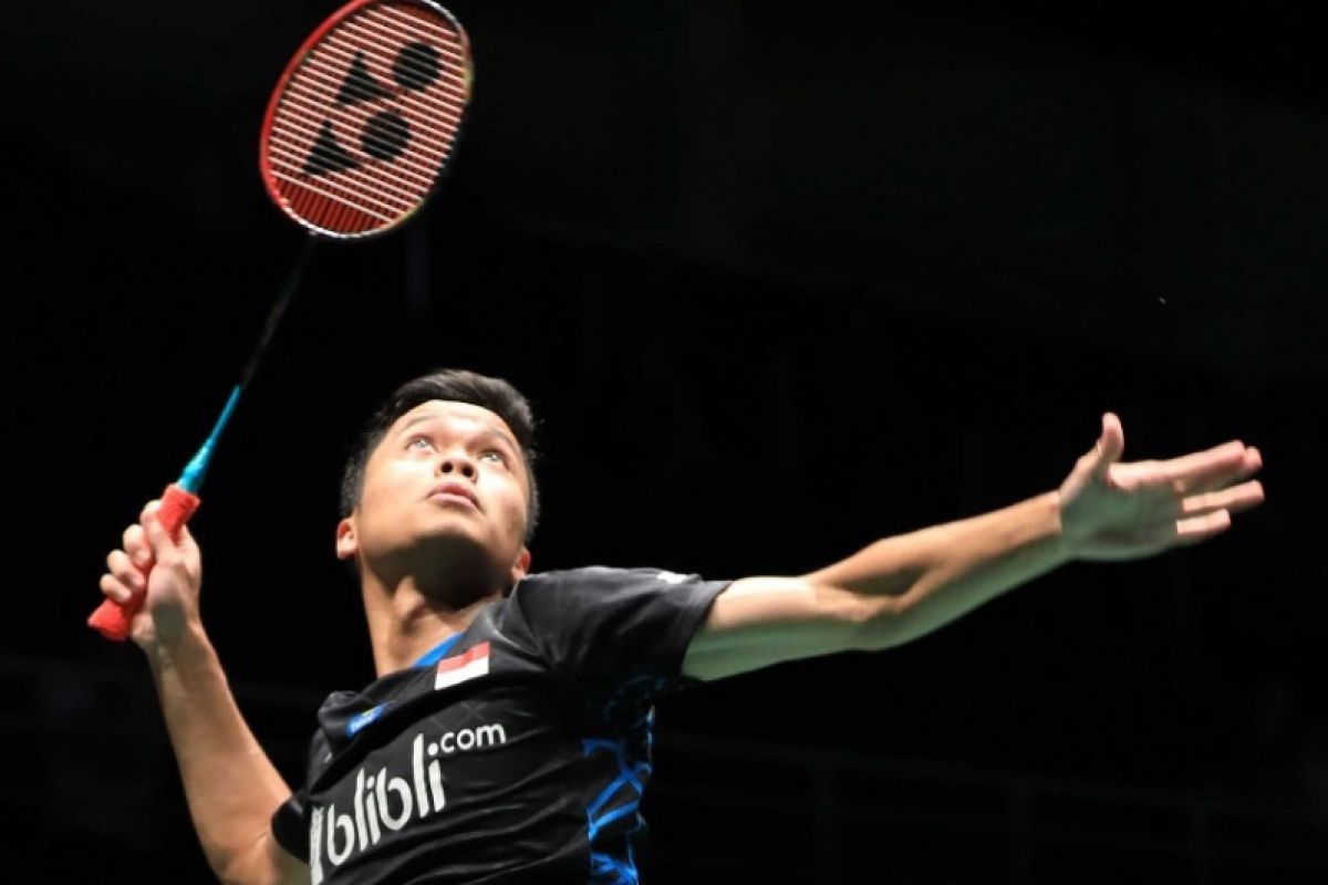Laga perdana di Malaysia Masters, Ginting taklukkan atlet Thailand