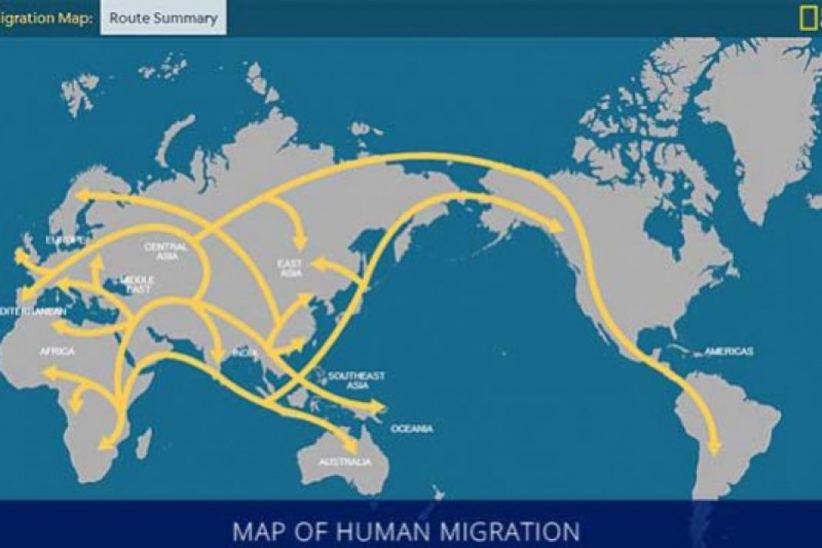 Jejak DNA penyebaran leluhur manusia