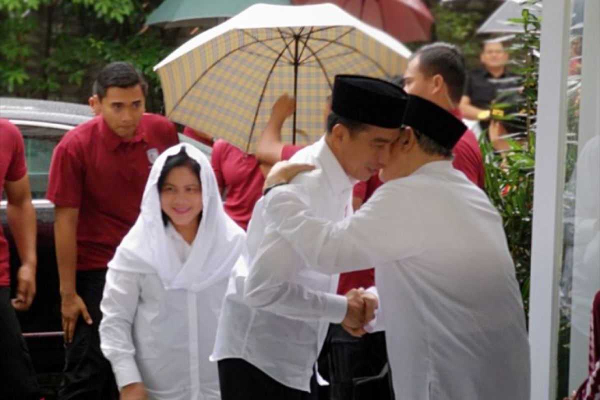 Presiden Joko Widodo silaturahmi dengan Quraish Shihab