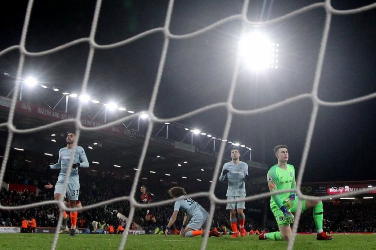 Bournemouth menang telak 4-0 atas Chelsea