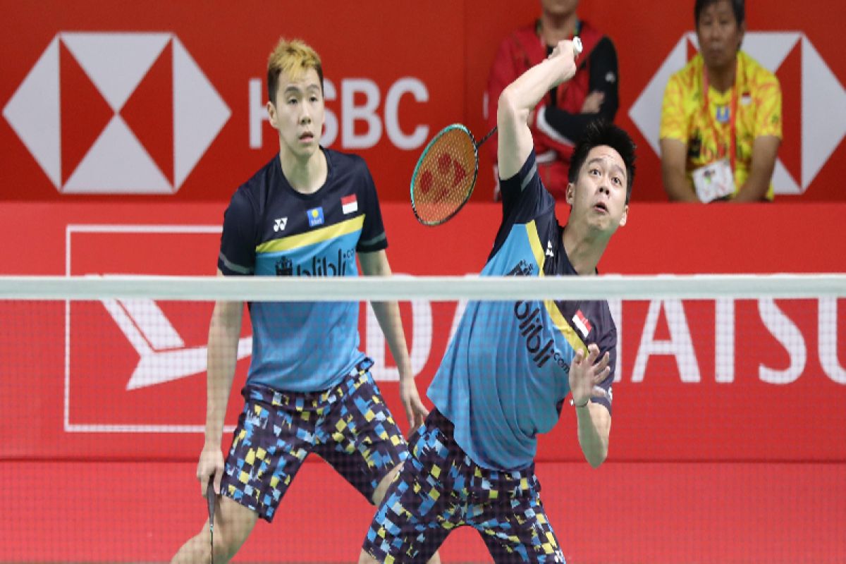 Kevin/Marcus melaju ke babak kedua Indonesia Masters 2019