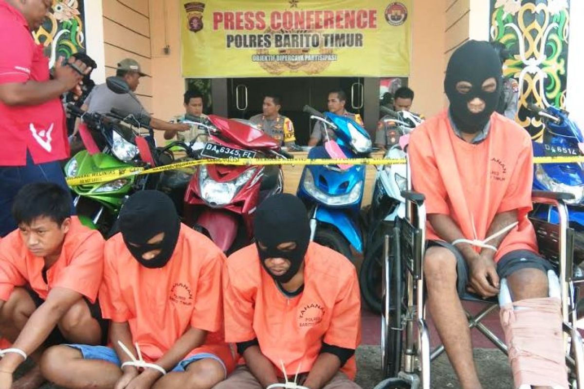 18 kali beraksi di Bartim, Komplotan pencuri motor akhirnya berhasil dibekuk