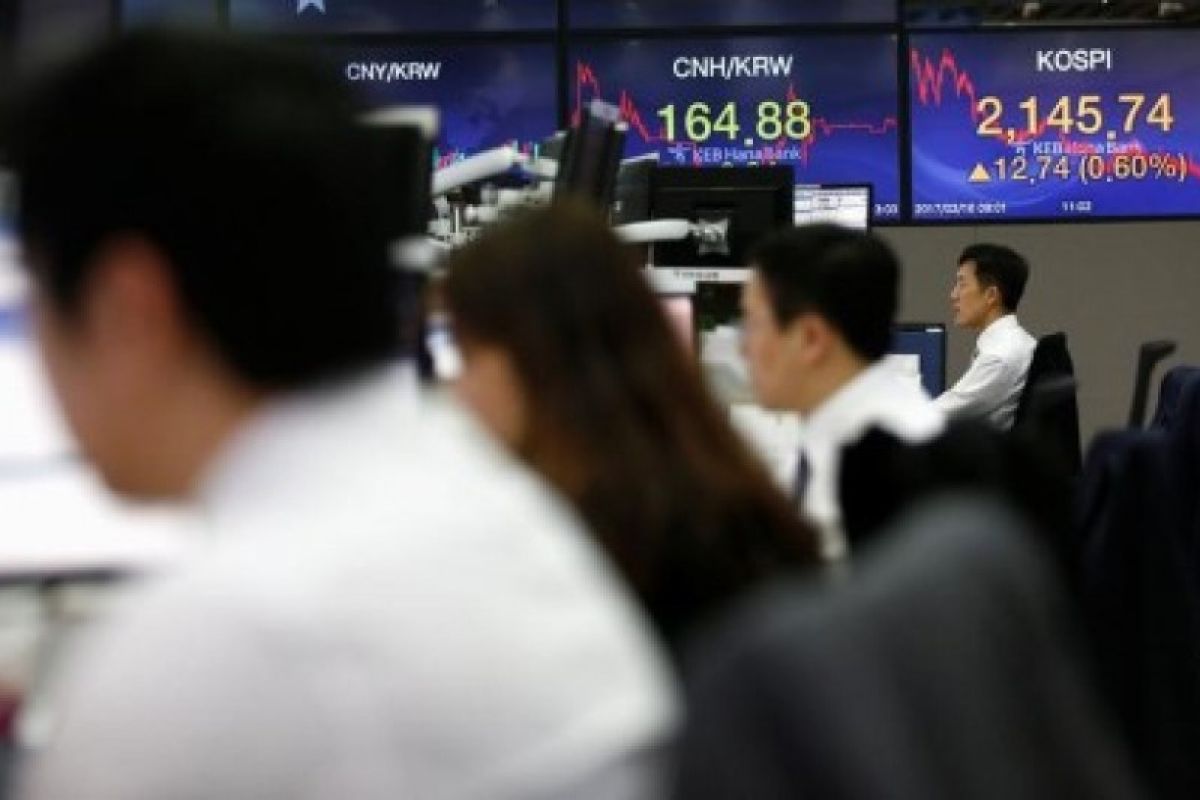 Bursa saham Seoul menguat, Indeks KOSPI ditutup turun 0,23 persen