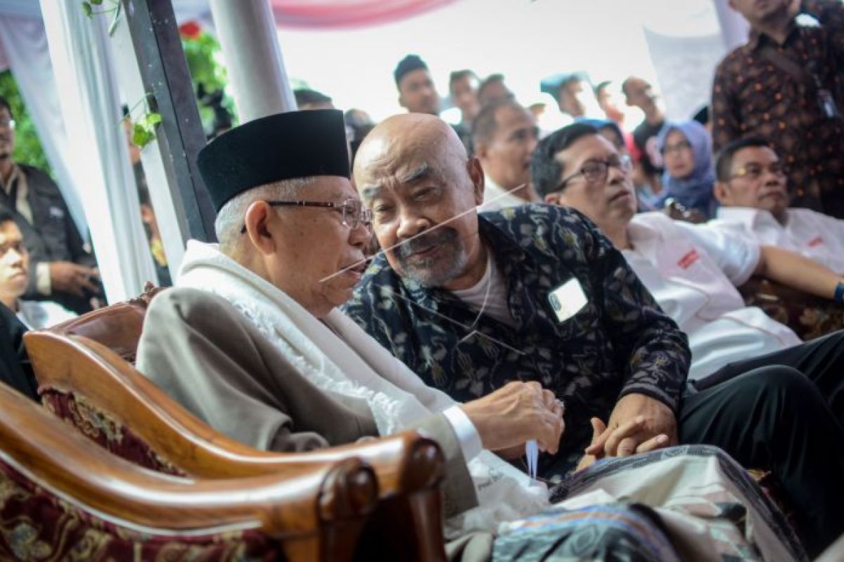 KH Ma'ruf Amin Hadiri Kopi Darat Muda-mudi Indonesia Bahas Hoaks