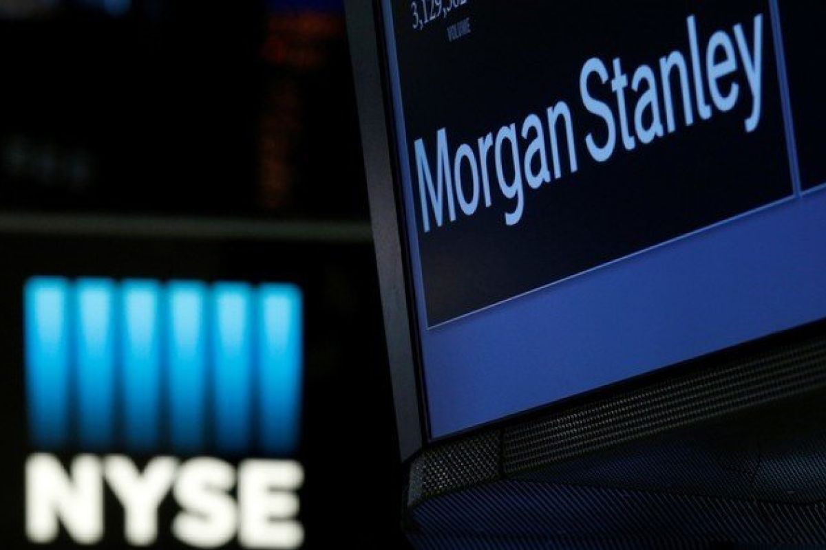 Wall Street menguat, Saham Morgan Stanley anjlok