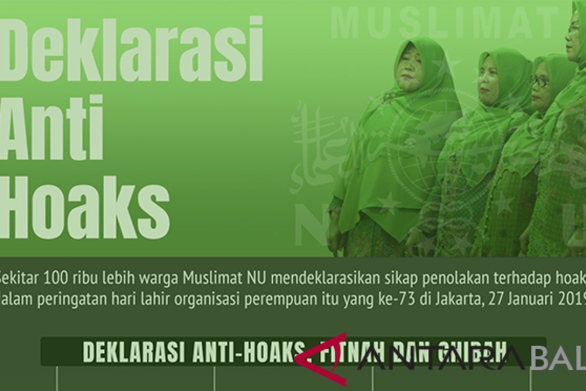 Muslimat NU deklarasikan anti-hoaks