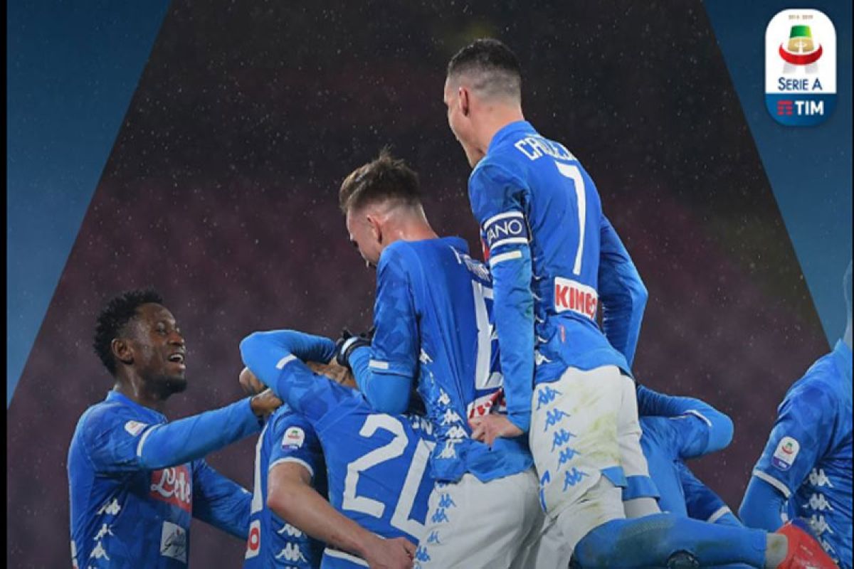 Tundukkan Sassuolo, Napoli lolos ke perempat final Piala Italia