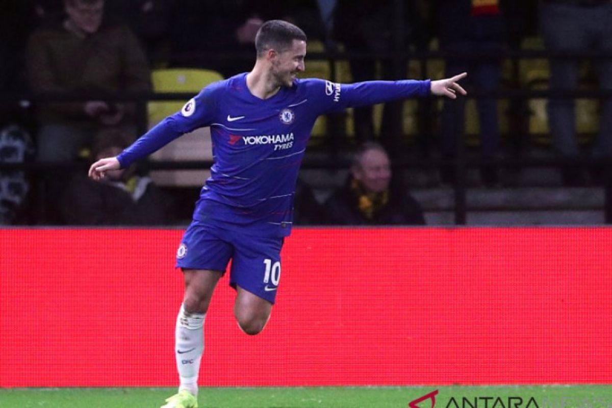 Chelsea banderol Eden Hazard Rp1,81 triliun