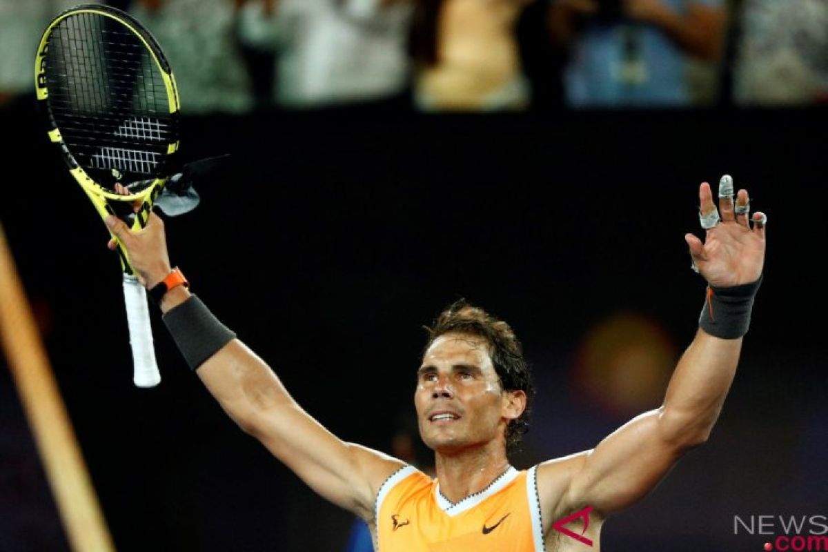 Nadal melaju ke putaran tiga Australia Terbuka