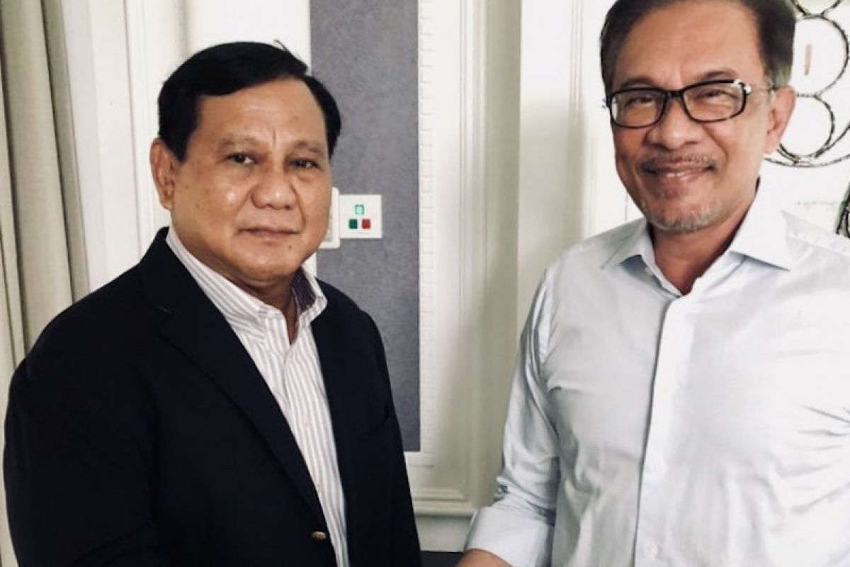 Anwar Ibrahim temui Prabowo Subianto