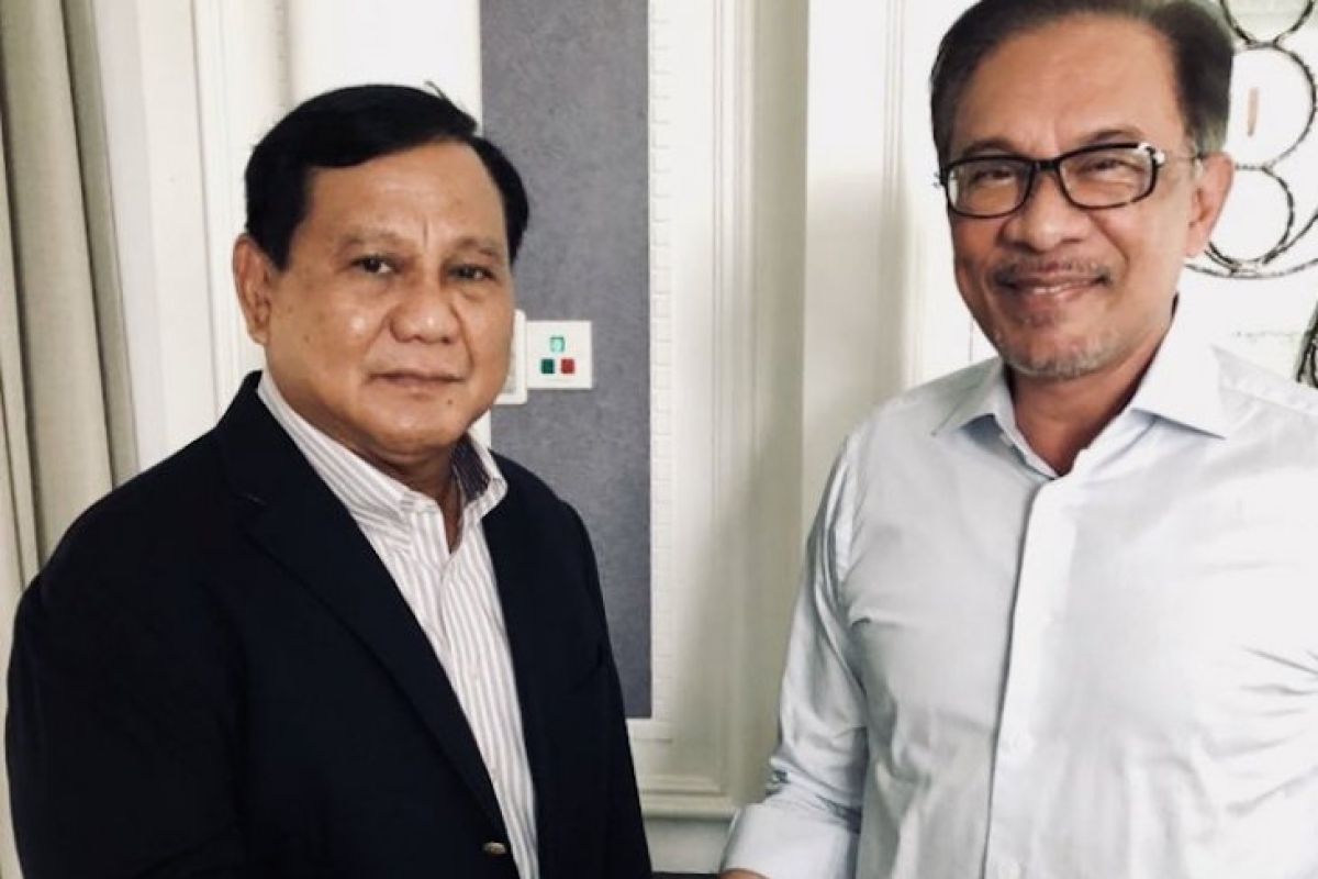 Prabowo Subianto bertemu Anwar Ibrahim di Kuala Lumpur