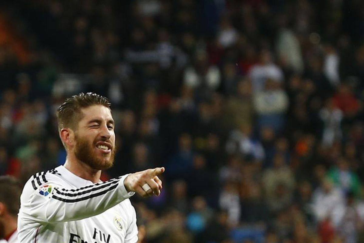 Ramos rayakan gol ke-100 saat Madrid kalahkan Leganes