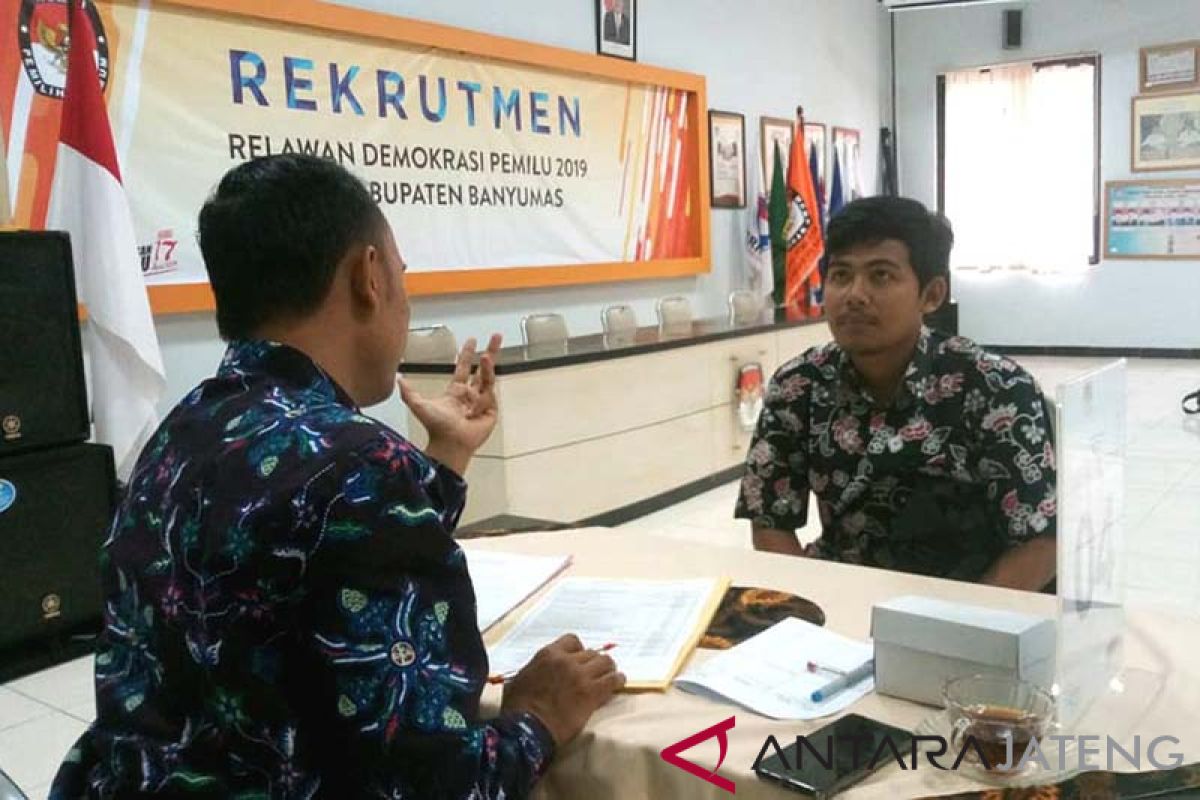 Pendaftar relawan demokrasi di Banyumas capai 240 orang