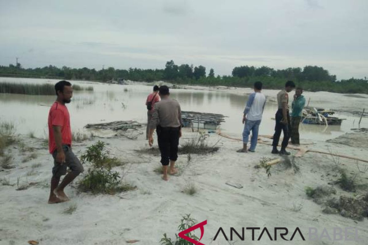 Polisi Jebus tertibkan tambang liar di Kolong Biru