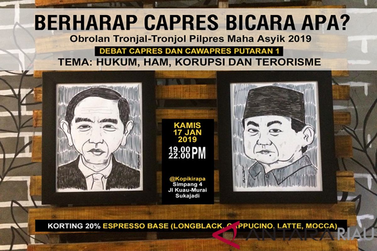 Cara Kedai Kopi Manfaatkan Debat Pilpres 2019 Supaya "Maha Asyik"