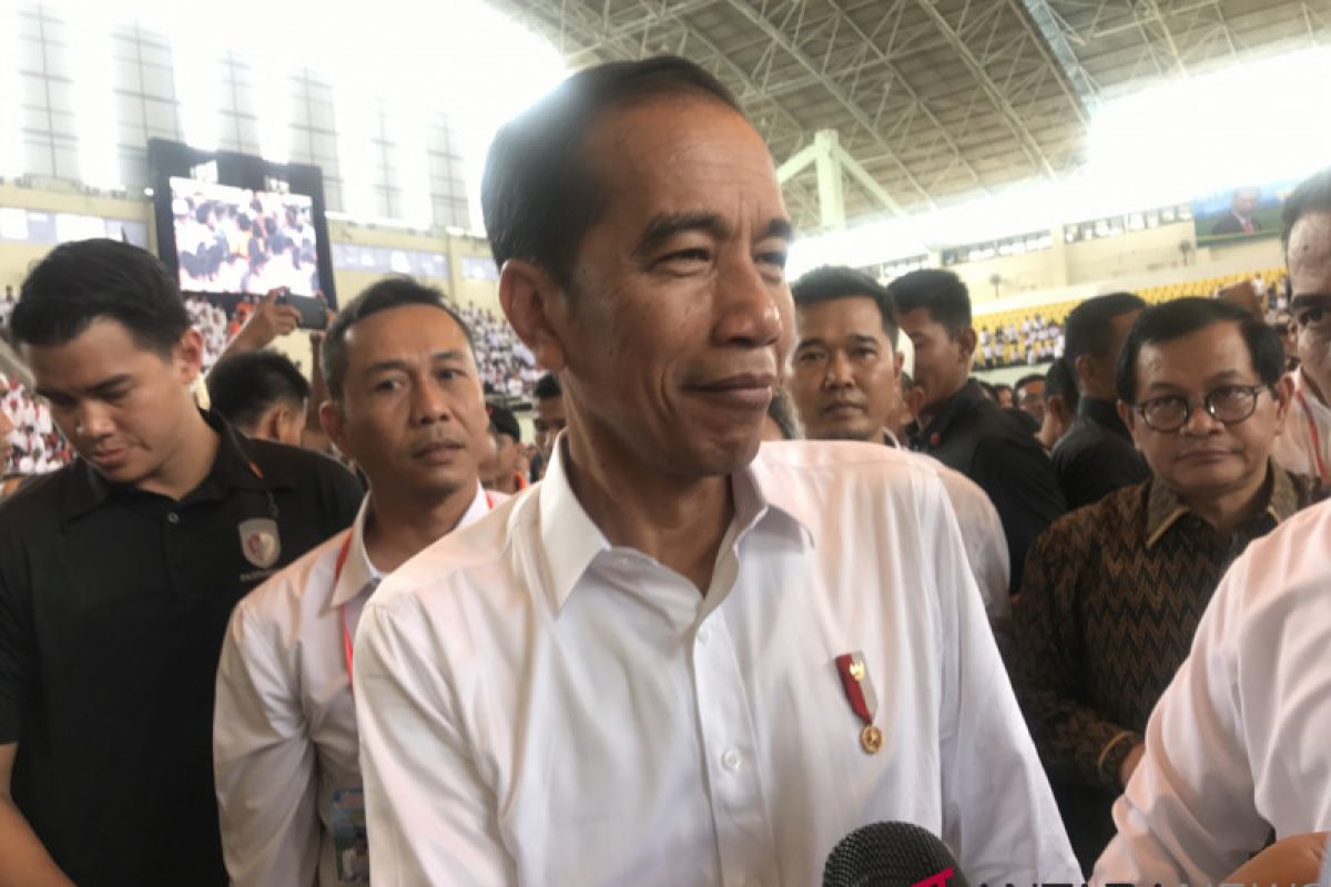 Jokowi sebut tak masalah pidatonya keras karena sesuai fakta