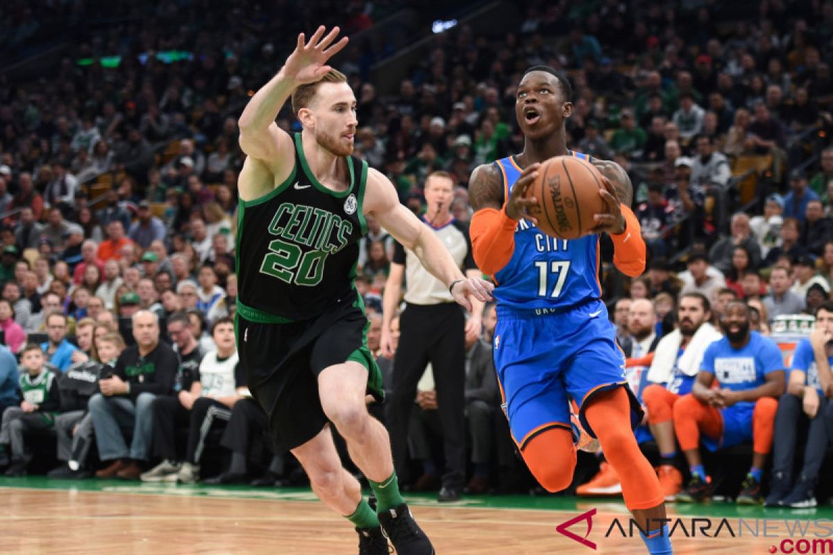 Di tangan Celtics, rentetan kemenangan Thunder berakhir