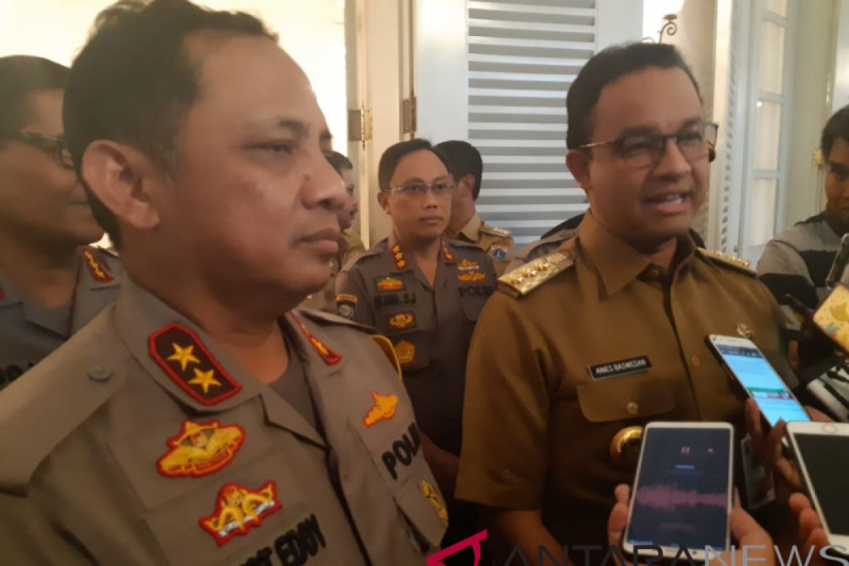 Gubernur dan Kapolda bekerjasama menjaga Jakarta kondusif