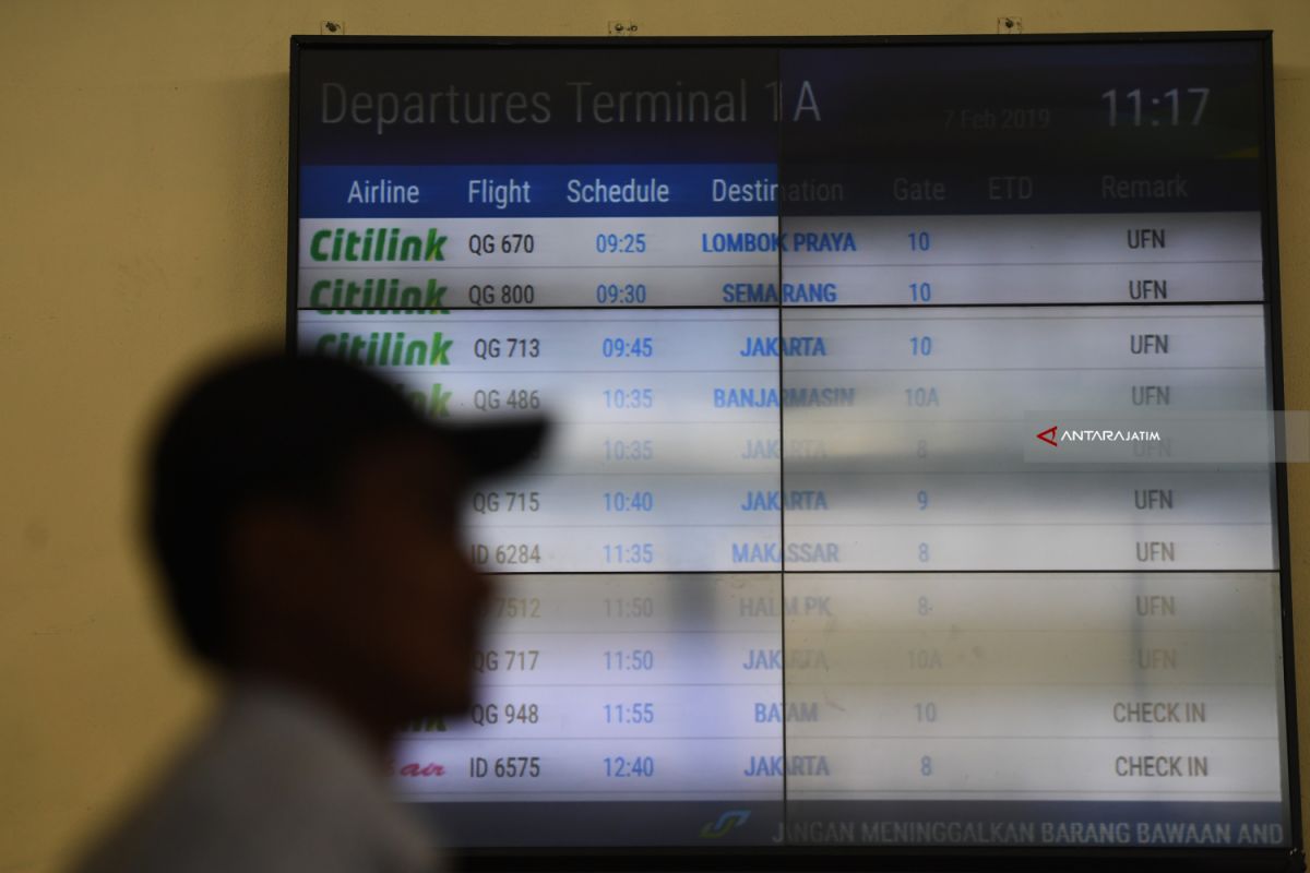 Bandara Internasional Juanda Beroperasional Normal Kembali