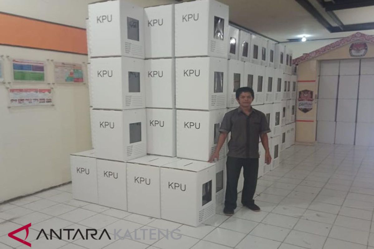 KPU Barito Selatan telah terima 2.136 kotak suara pemilu 2019