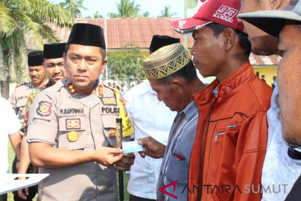 Kapolres Asahan ajak warga Air Joman jaga kondusifitas jelang pemilu