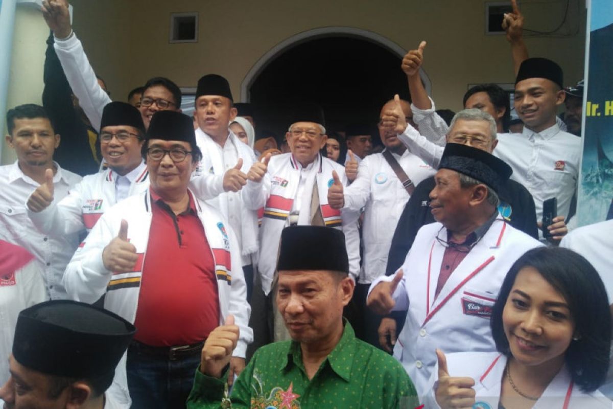 KH Ma'ruf Amin ingatkan parpol-relawan maksimalkan potensi suara