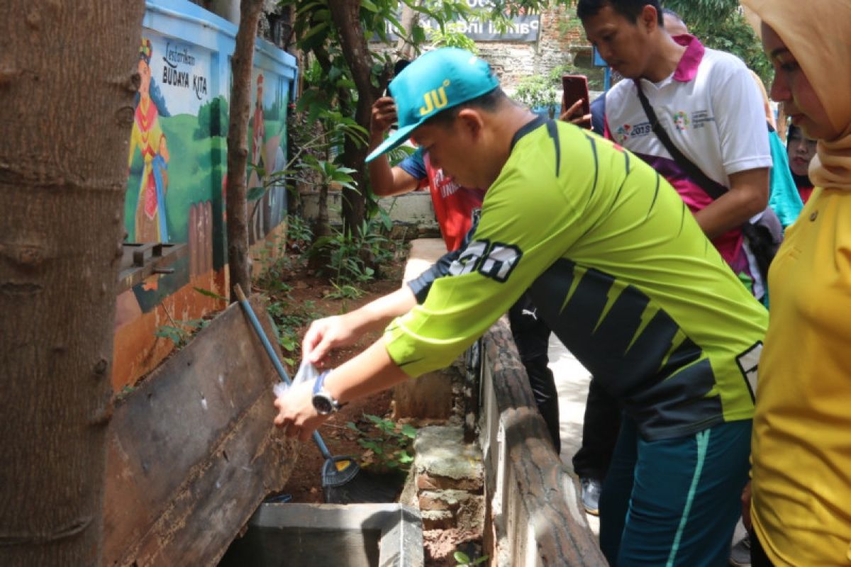 Basmi jentik nyamuk DBD dengan ikan cupang