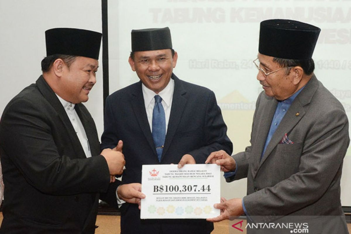 Brunei sumbang Rp5,5 miliar  untuk Sulteng