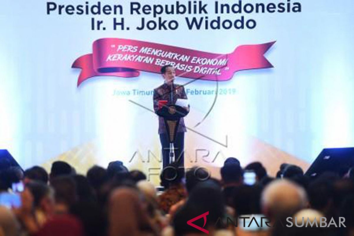Presiden sapa peserta HPN 2019 di Surabaya