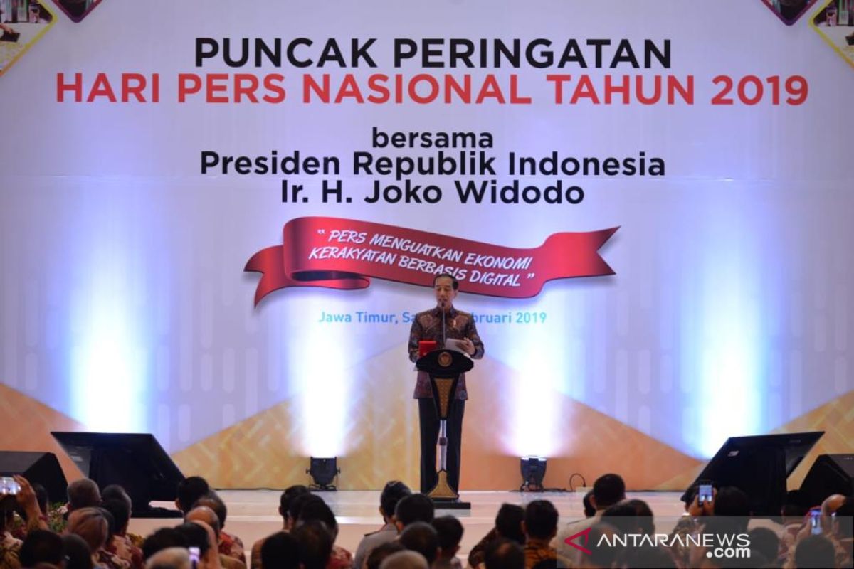 President Jokowi lauds public`s greater trust in conventional media