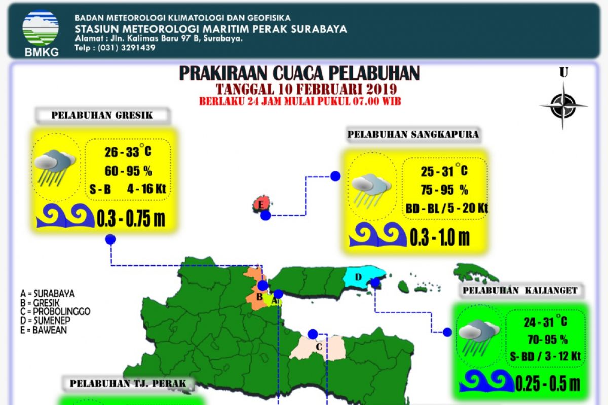 Potensi Angin Kencang Masih Terjadi di Sejumlah Wilayah Jatim