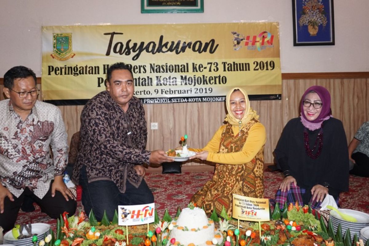 Wali Kota Mojokerto Gelar Tasyakuran Peringati HPN 2019