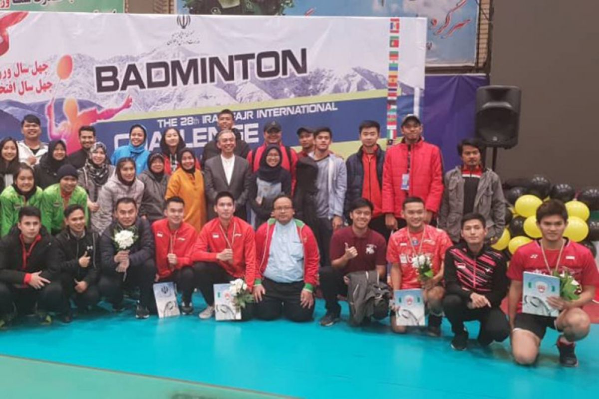 Ganda putra dan putri Indonesia juara di Iran