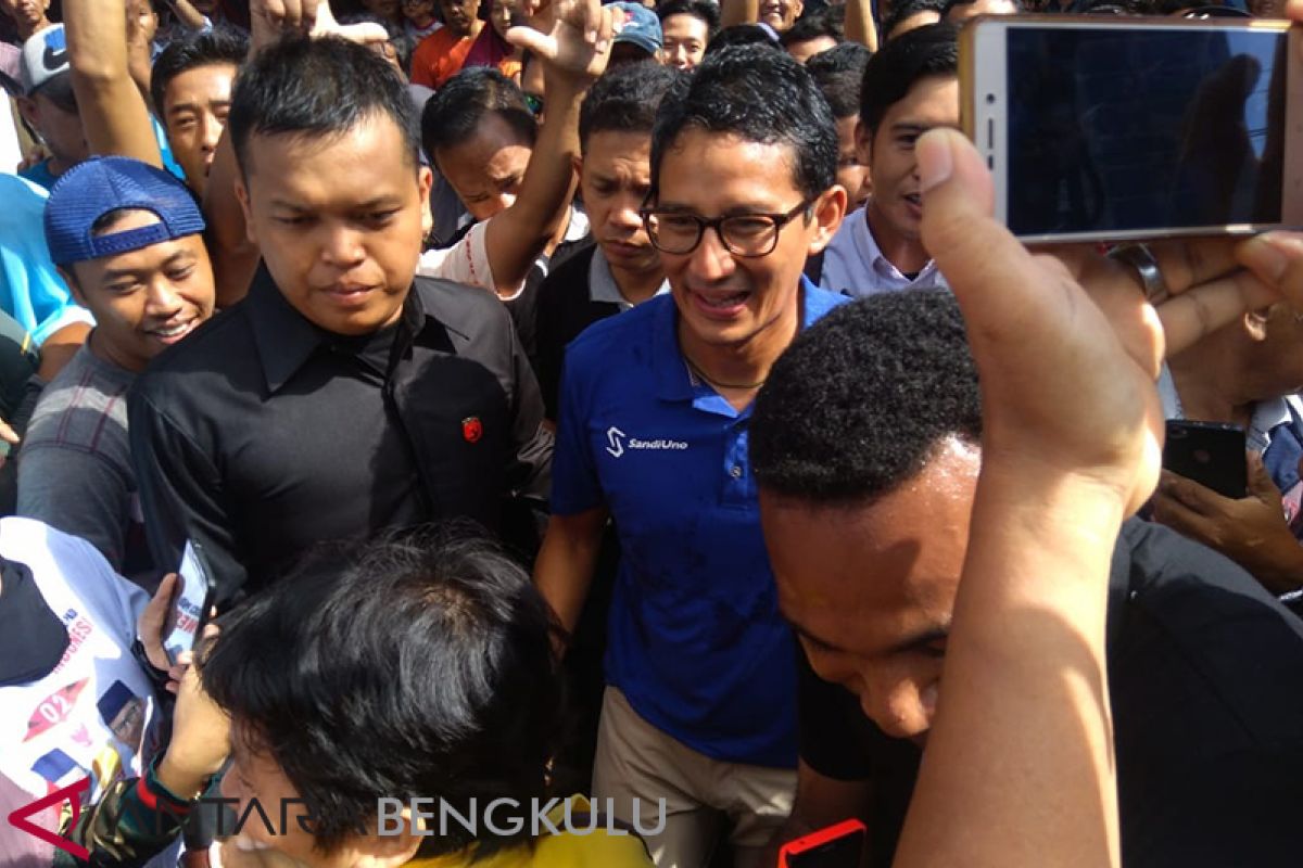 Sandiaga Uno janji bangkitkan UMKM Bengkulu