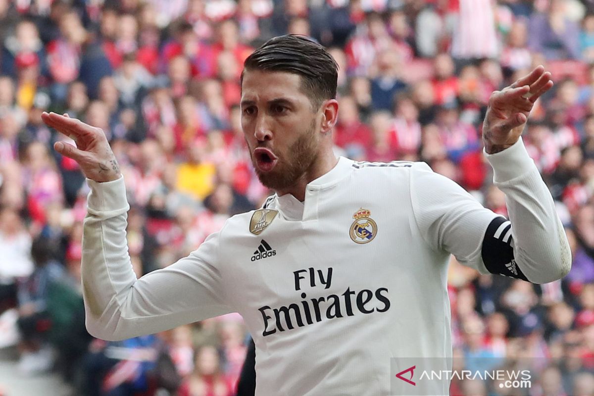 UEFA jatuhkan sanksi dua larangan pertandingan Eropa pada Sergio Ramos