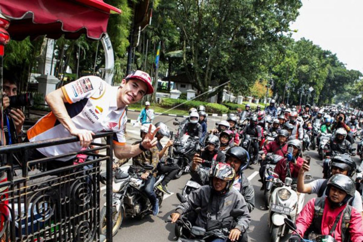 Marc Marquez Keliling Kota Bandung