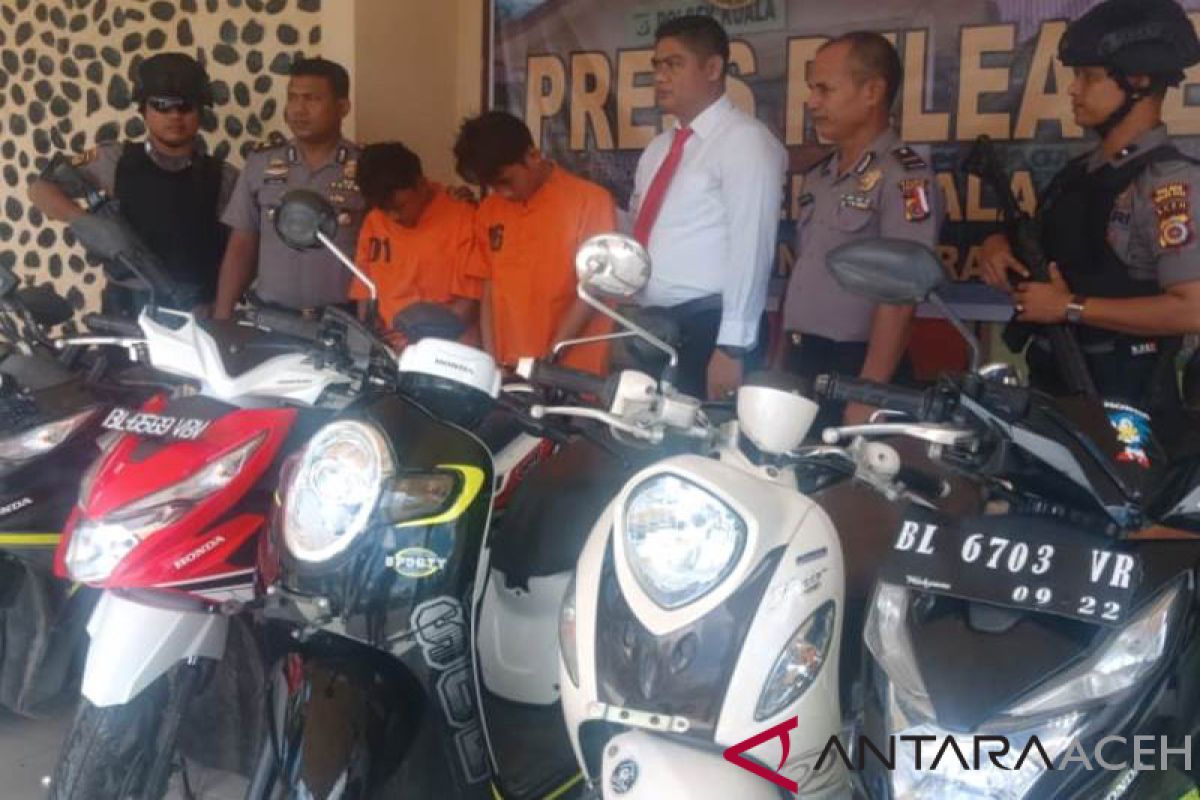 Polisi tangkap spesialis pencuri sepeda motor di Nagan Raya