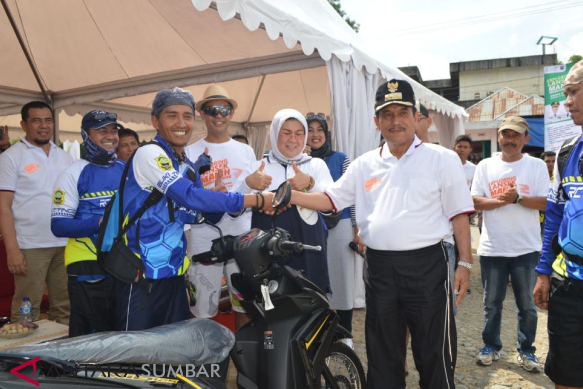 Mountain Bike Exploring Lansek Manih II, Hendri dapatkan sepeda motor