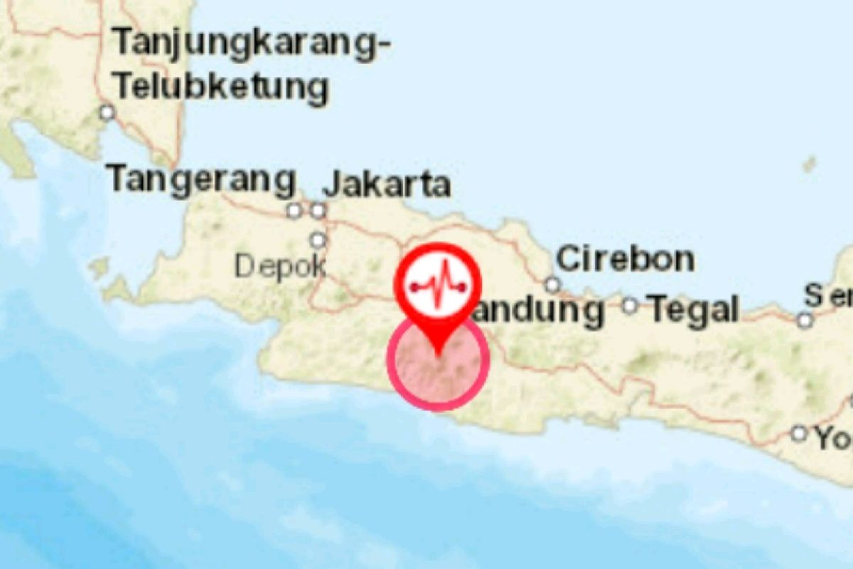 Bandung di guncang gempa 4,1 SR tidak berpotensi tsunami