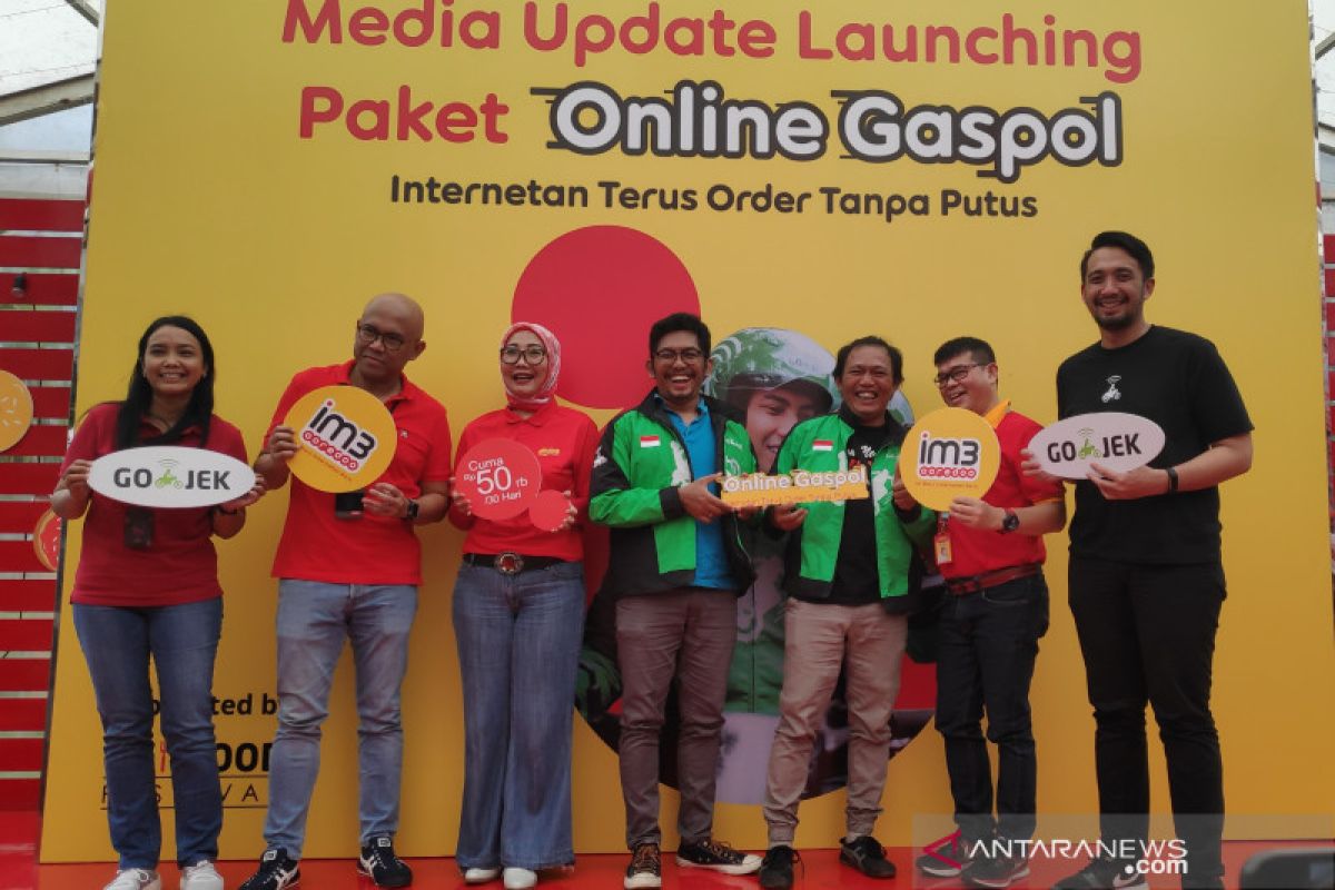 GOJEK-IM3 Ooredoo hadirkan paket internet murah untuk driver