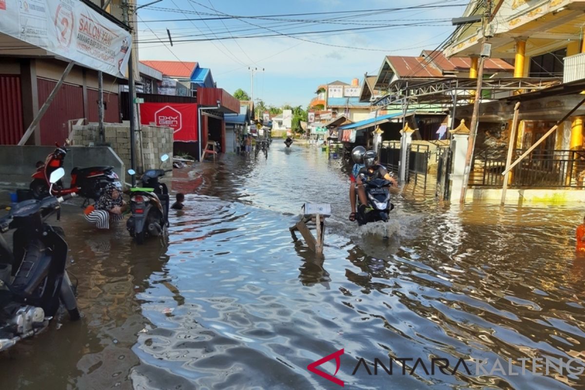 Muara Teweh dilanda banjir akibat meluapnya Sungai Barito