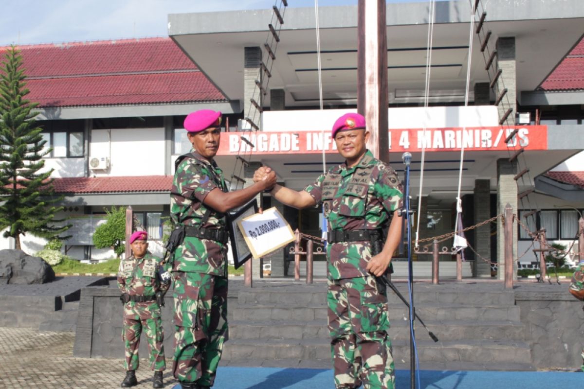 Marinir Lampung Gelar Apel Gabungan Dan Istighosah