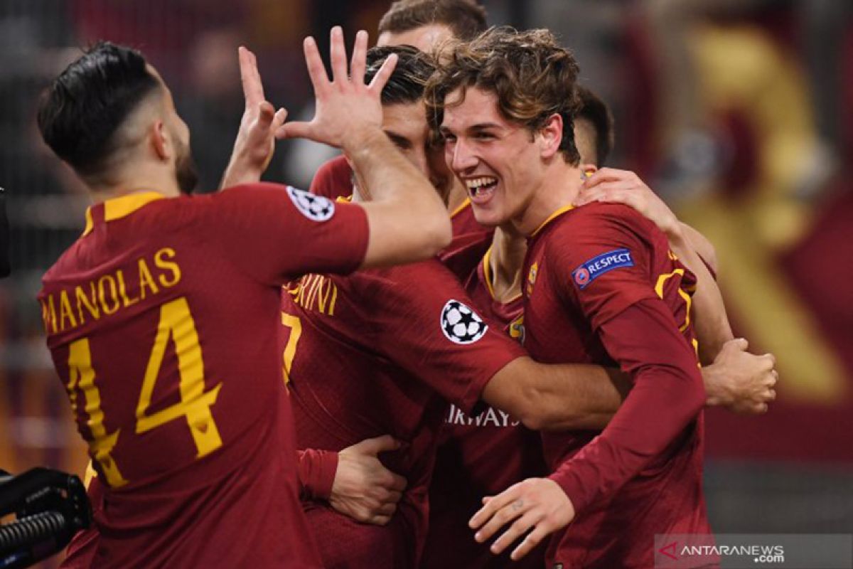 Dua gol Zaniolo bawa kemenangan Roma atas Porto